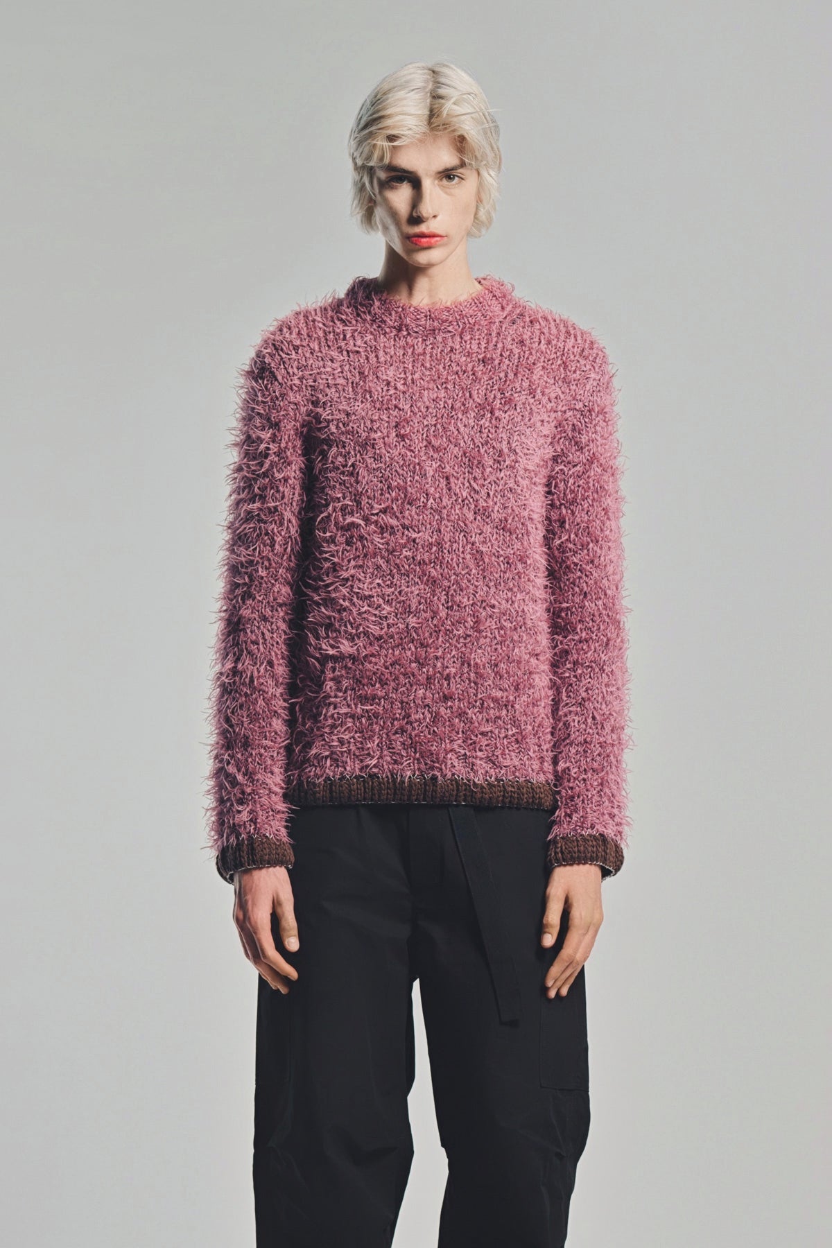 SACAI | FURRY KNIT SWEATER
