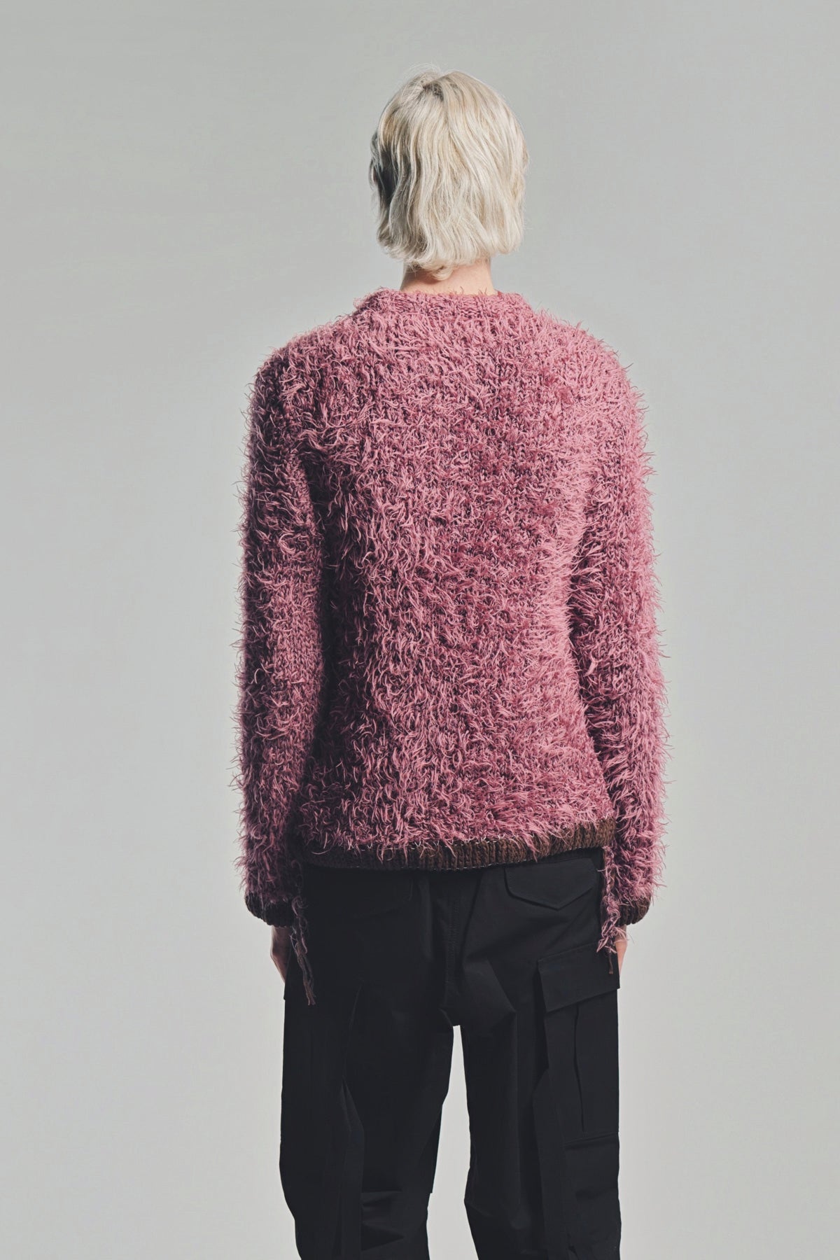 SACAI | FURRY KNIT SWEATER