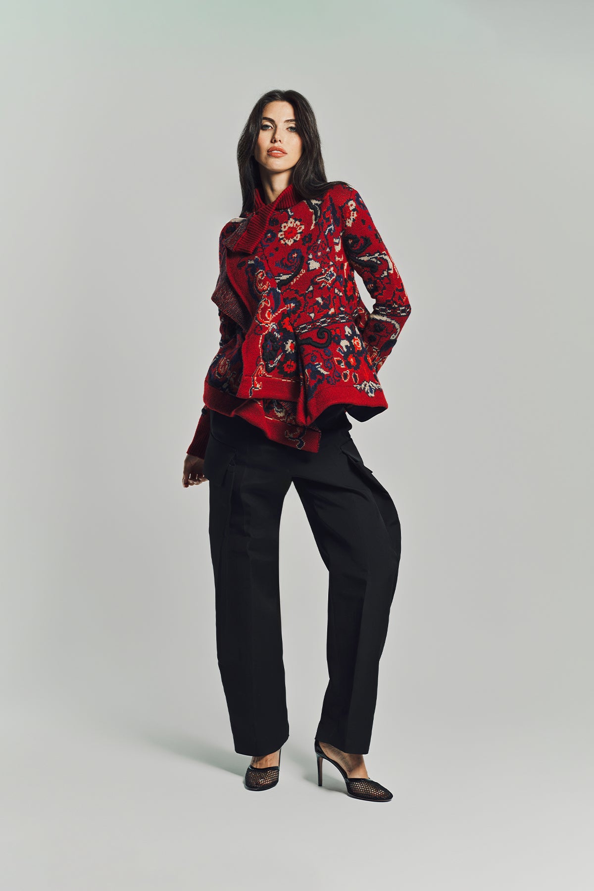 SACAI | FLORAL JACQUARD BLOUSON
