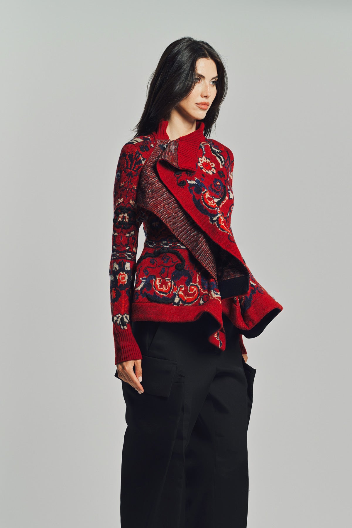 SACAI | FLORAL JACQUARD BLOUSON