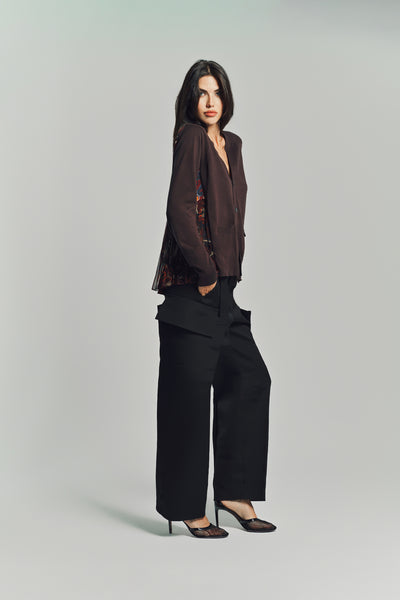 SACAI | FLORAL PRINT CARDIGAN