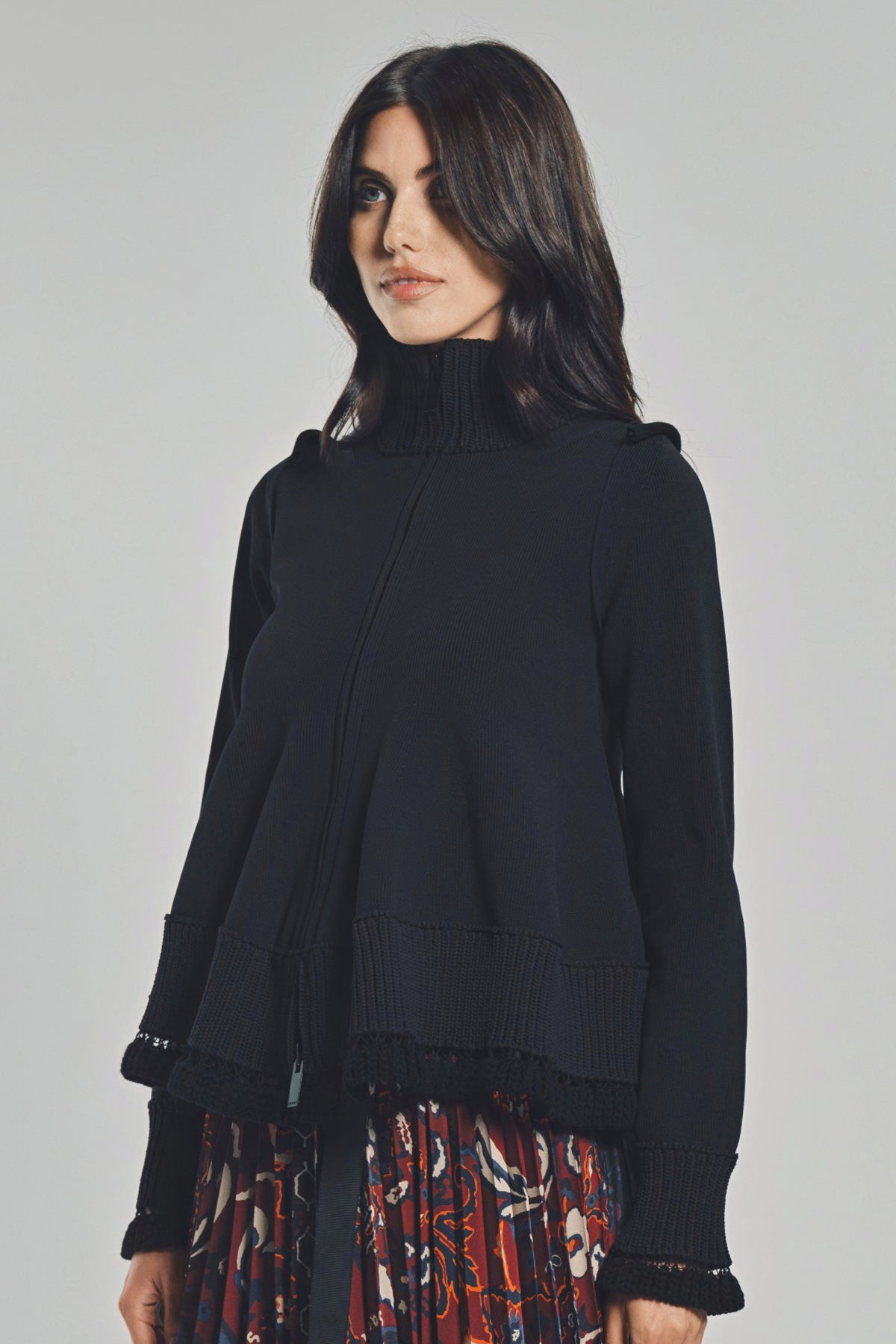 トップス sacai 17ss chunky knit blouson sacai ] Chunky Knit Blouson – MaW SAPPORO