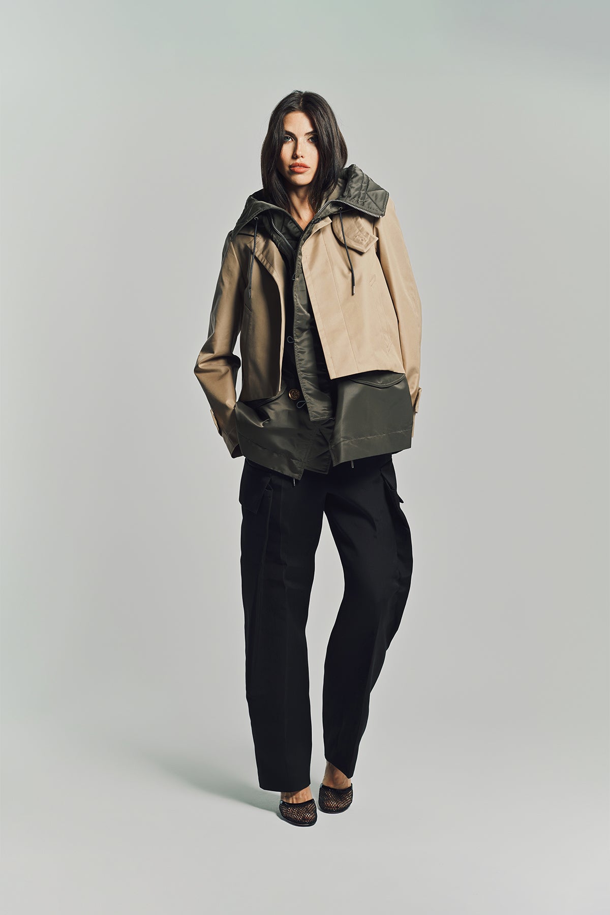 SACAI | COTTON GABARDINE BLOUSON