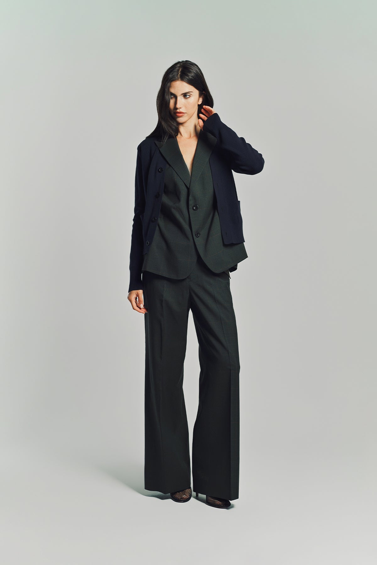 SACAI | GLEN CHECK PANTS