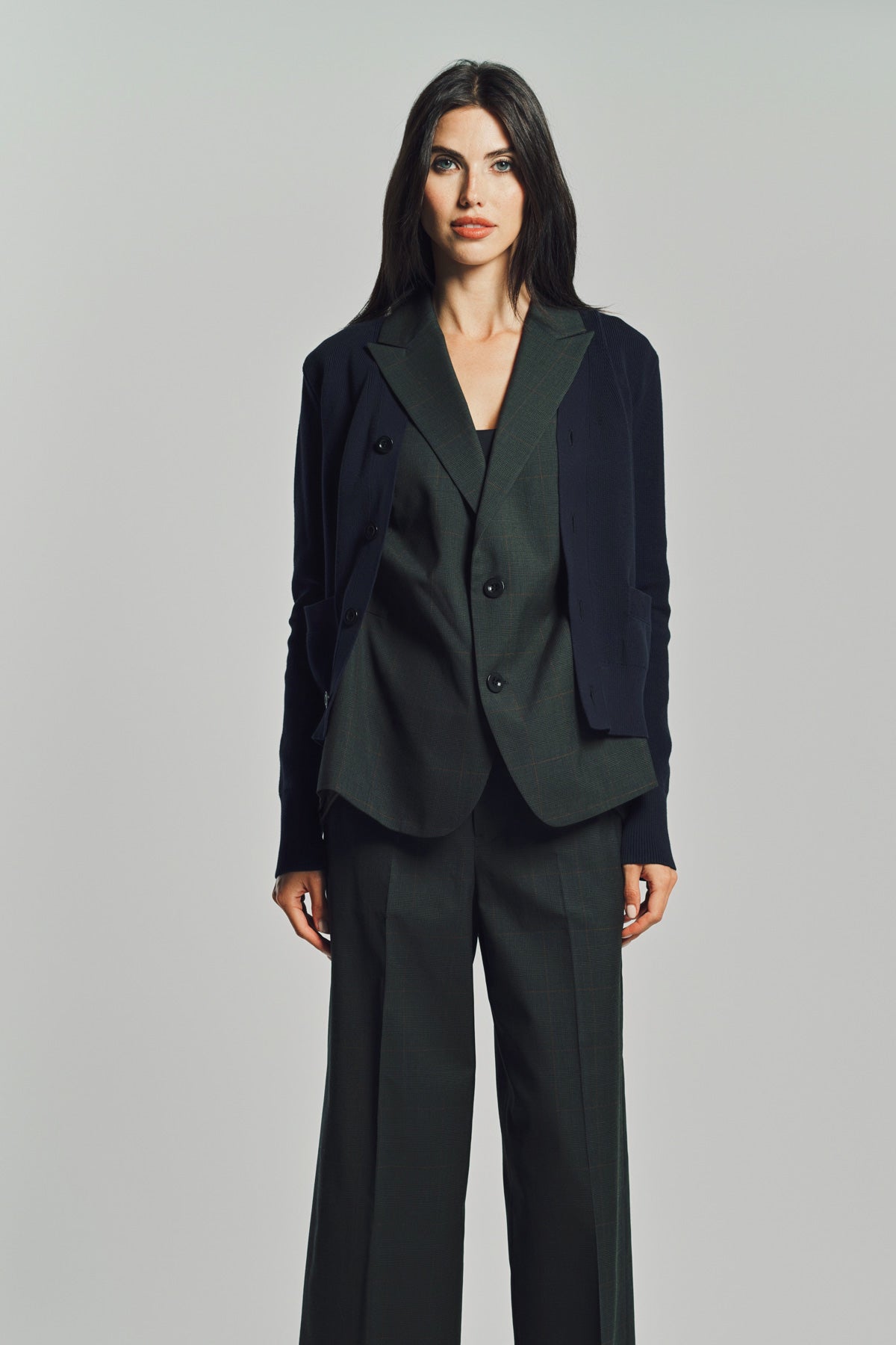 SACAI | DOUBLE-FACED SILK COTTON PANTS
