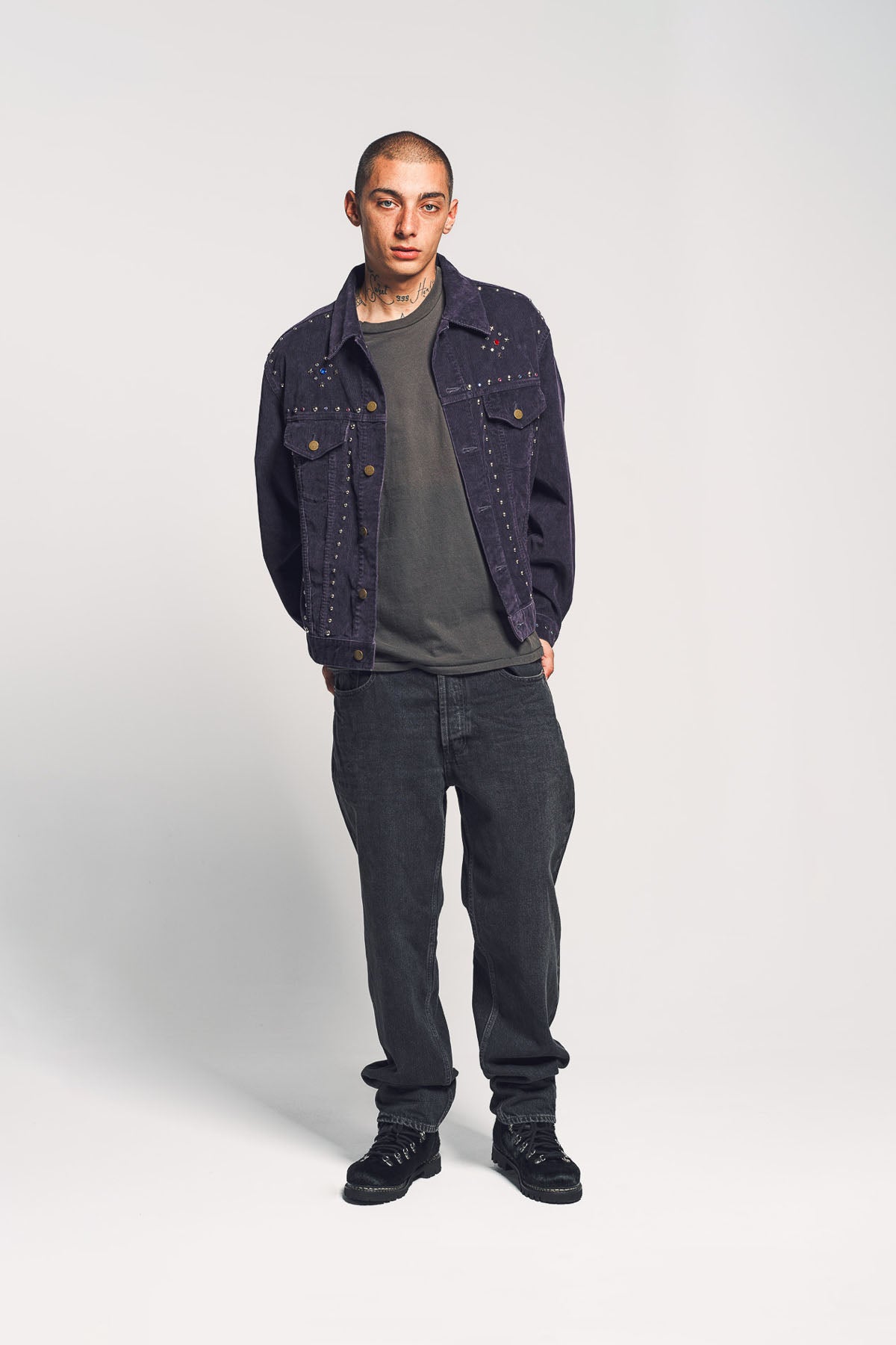 NEEDLES | STUDDED JEAN JACKET