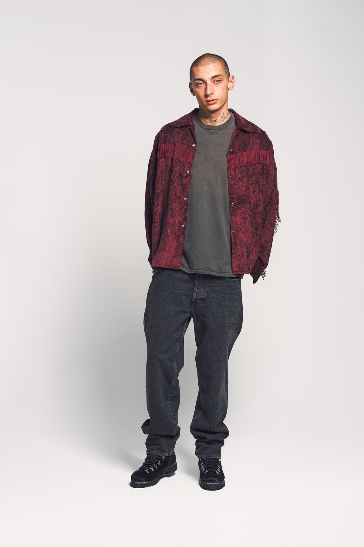 NEEDLES | FRINGE LONG SLEEVE SHIRT