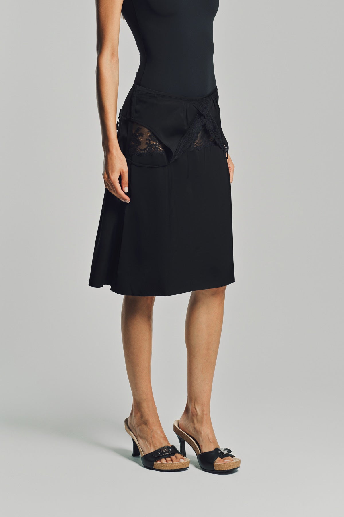 VETEMENTS | DROPDOWN LINGERIE SKIRT