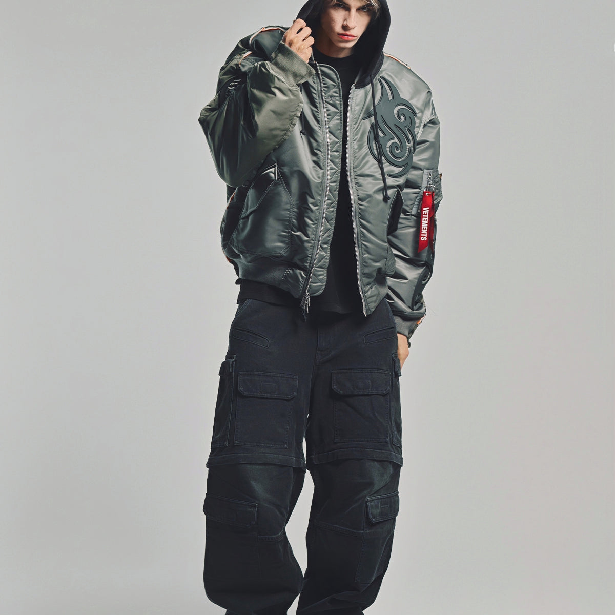 VETEMENTS | TRIBAL REWORK BOMBER JACKET