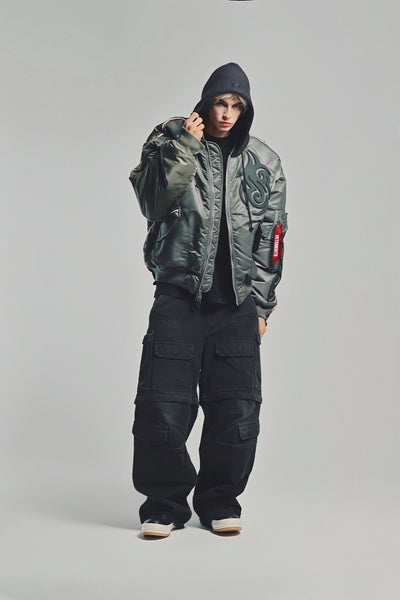 vetements ミリタリージャケット VETEMENTS | TRIBAL REWORK BOMBER JACKET