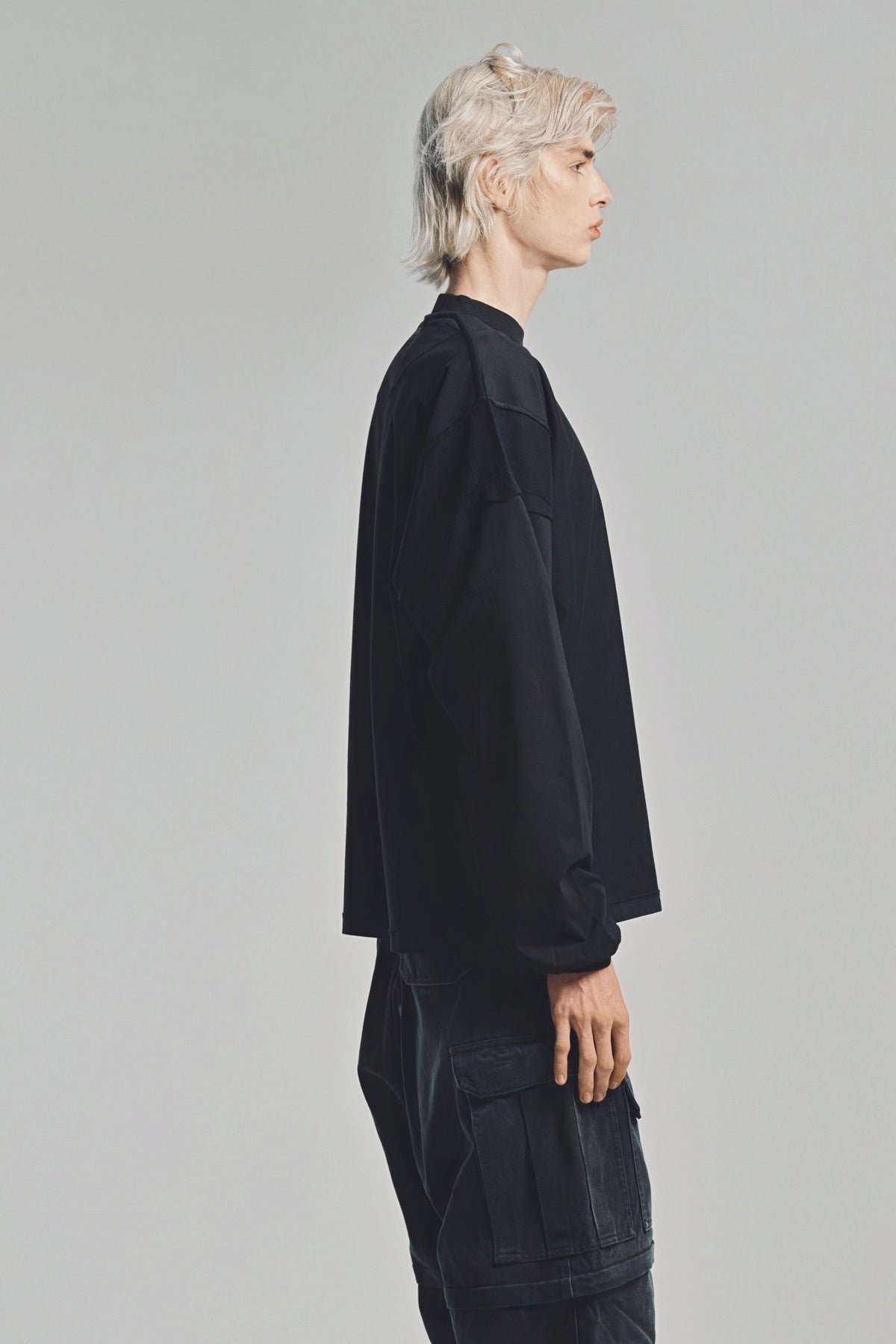 VETEMENTS | 'SHUT DOWN' EMBROIDERED REWORK LONG SLEEVE SHIRT