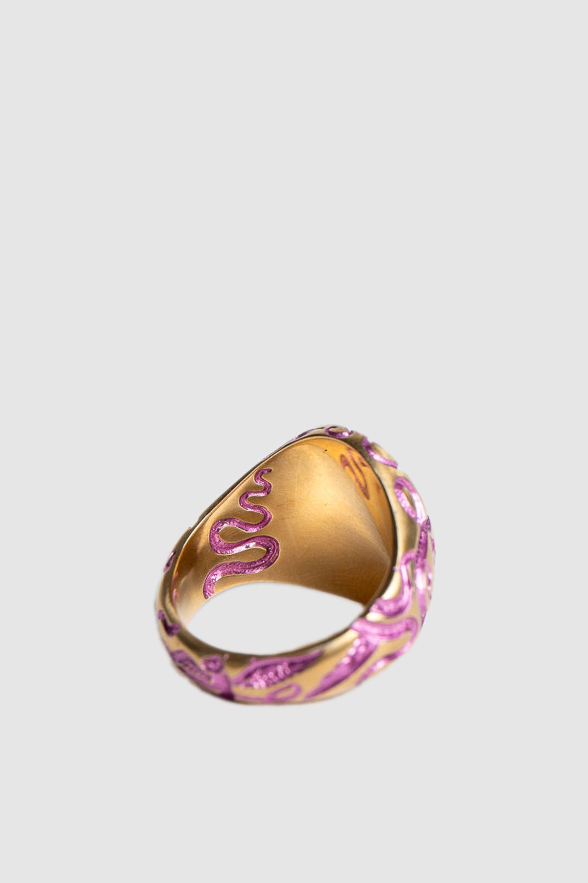 CASTRO SMITH | REVERSE QUEEN COBRA PURPLE & GOLD RING