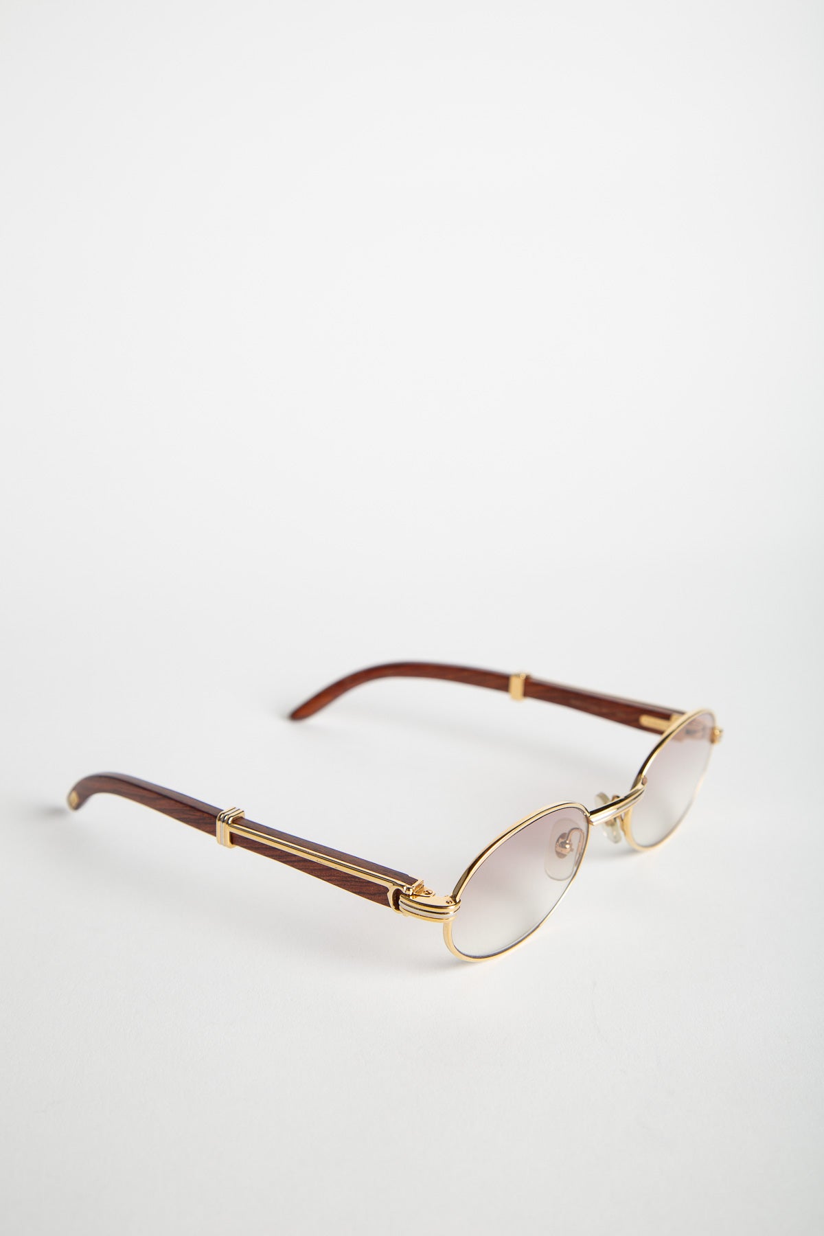 CARTIER YELLOW GOLD SULLY 53/22 SUNGLASSES