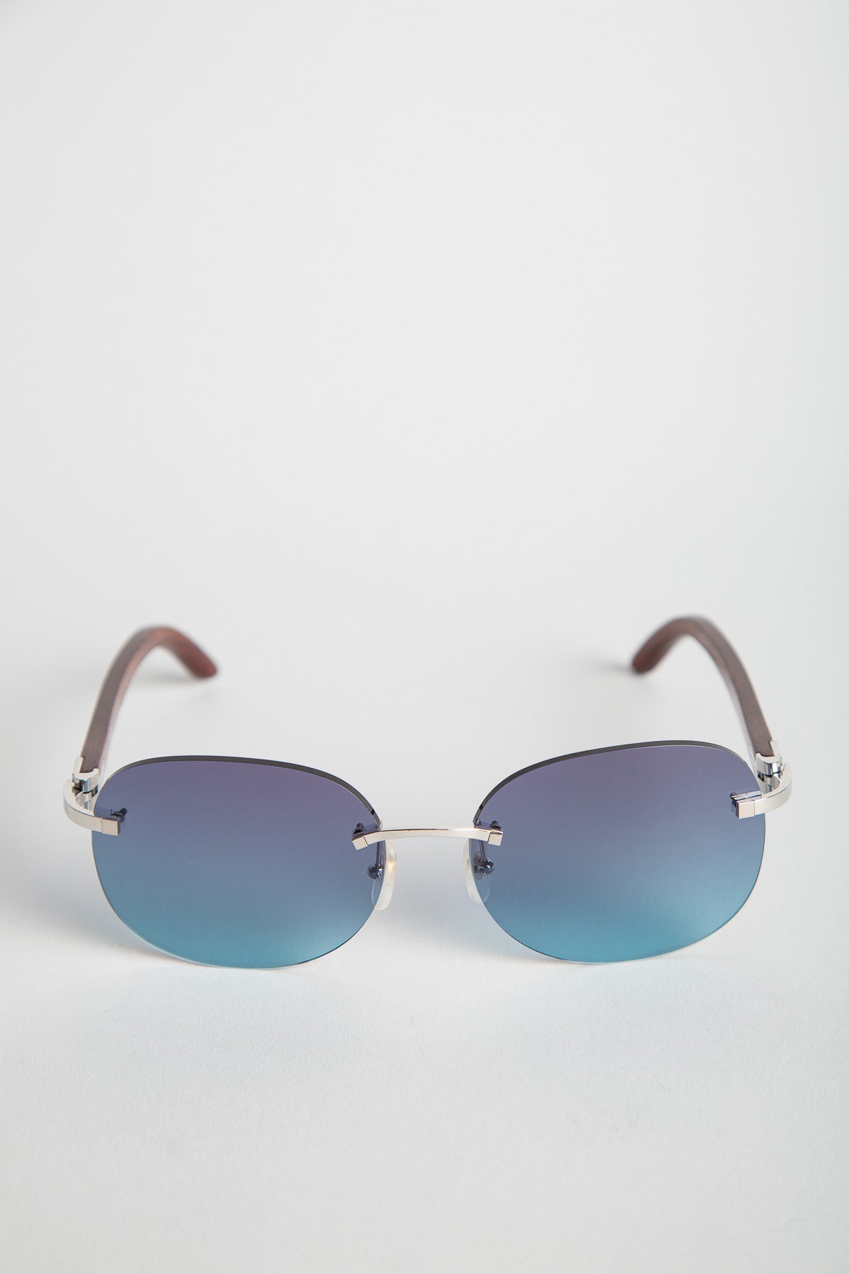 CARTIER RIMLESS C DÉCOR PLATINE SUNGLASSES