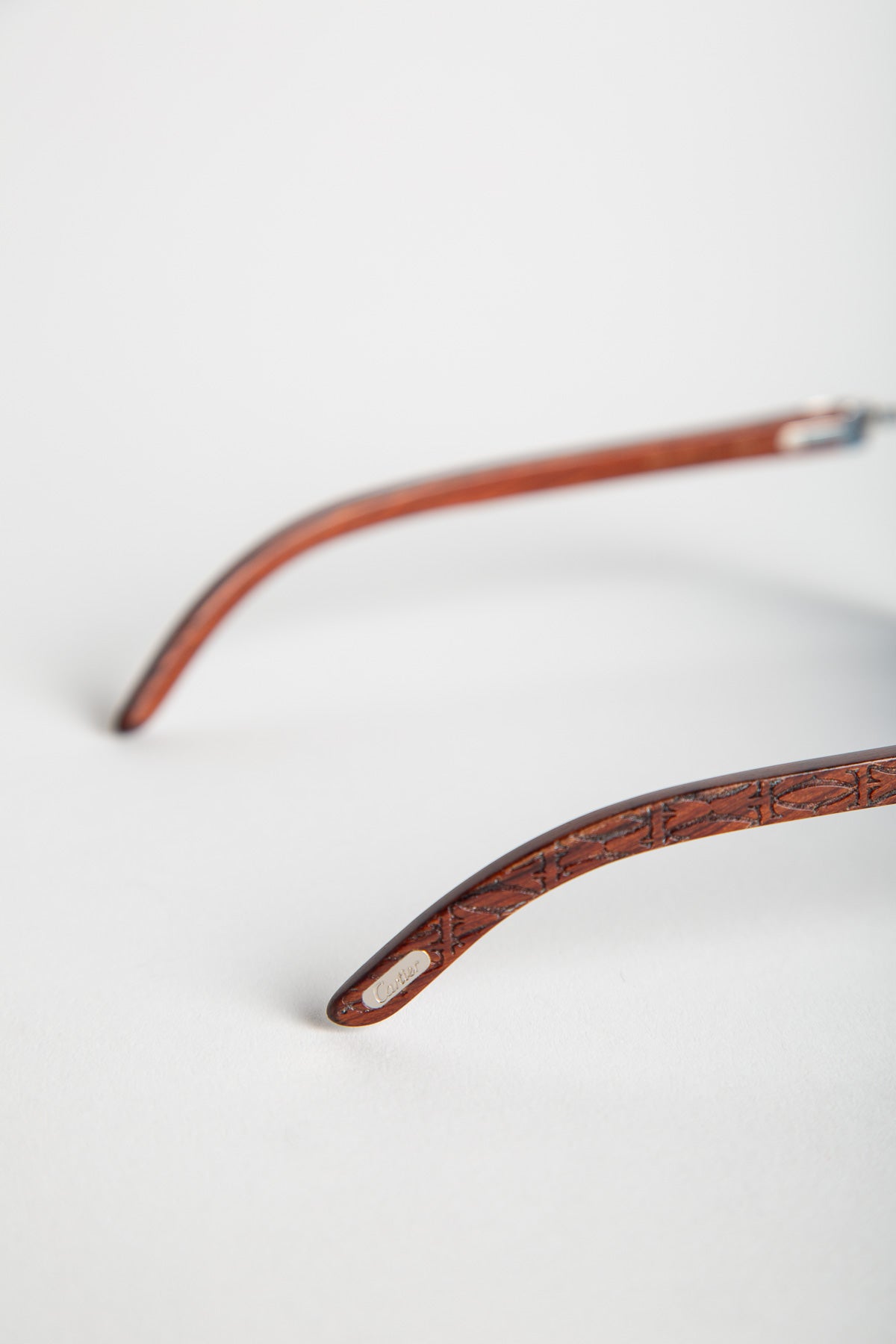 CARTIER RIMLESS C DÉCOR PLATINE SUNGLASSES