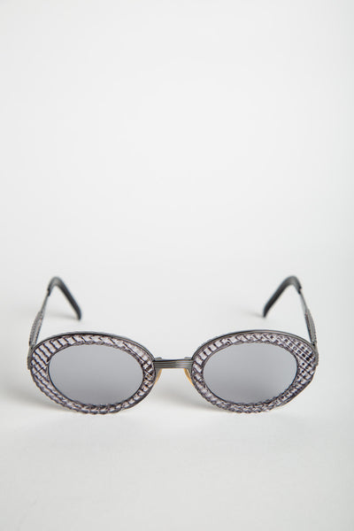 1990'S JEAN PAUL GAULTIER 56 5201 OVAL SUNGLASSES