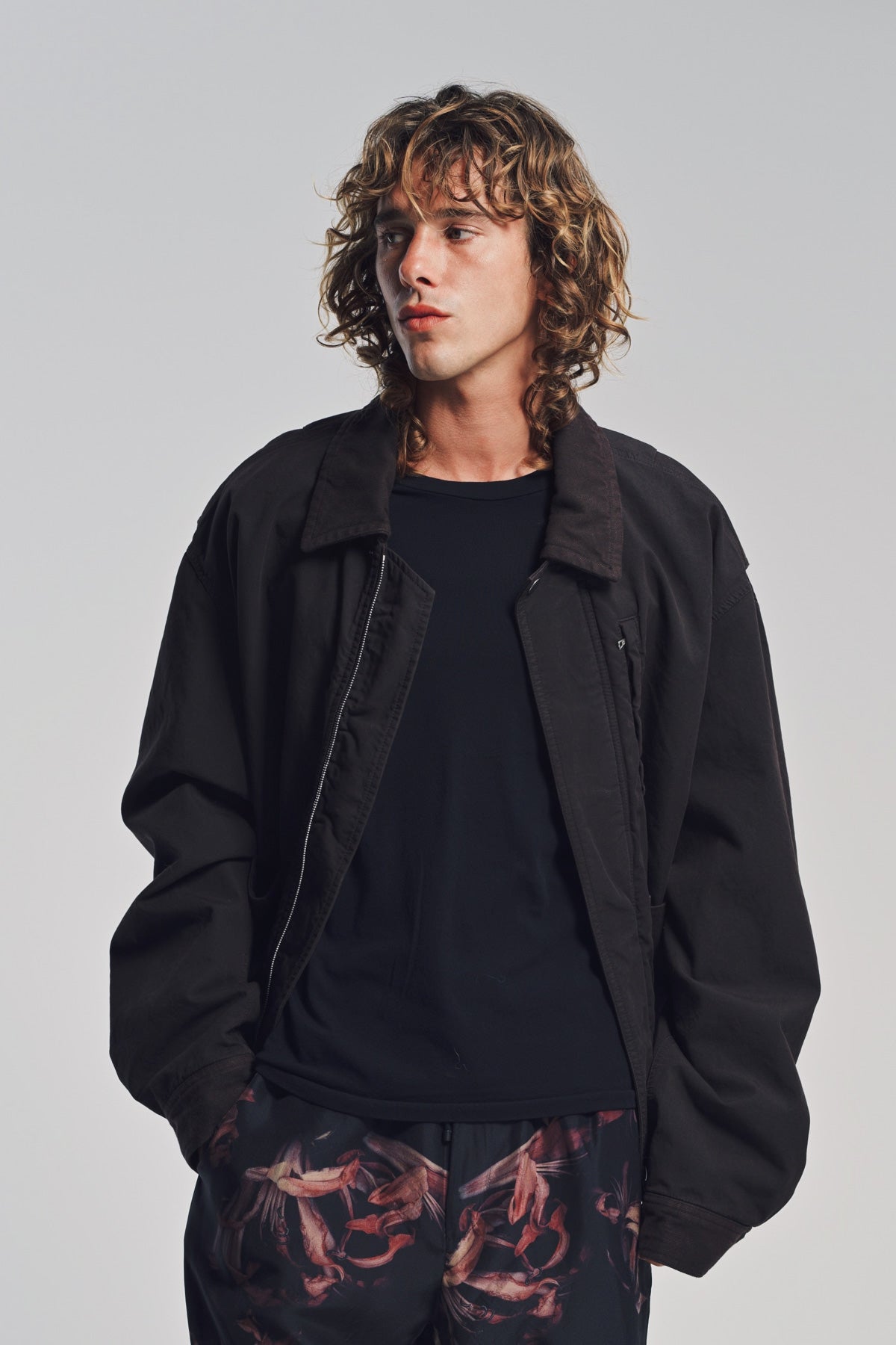 dries van noten アウター DRIES VAN NOTEN | OVERDYED DOUBLE WEAVE JACKET