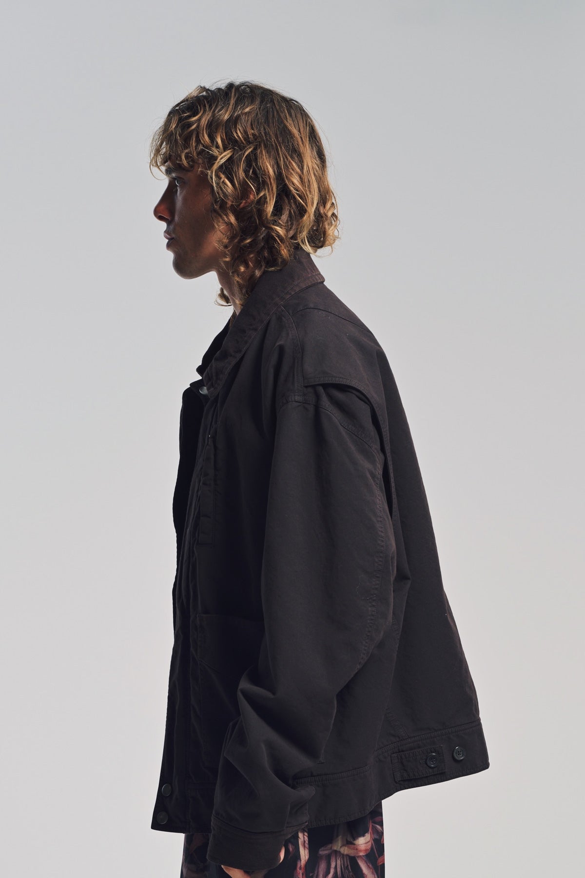DRIES VAN NOTEN | OVERDYED DOUBLE WEAVE JACKET