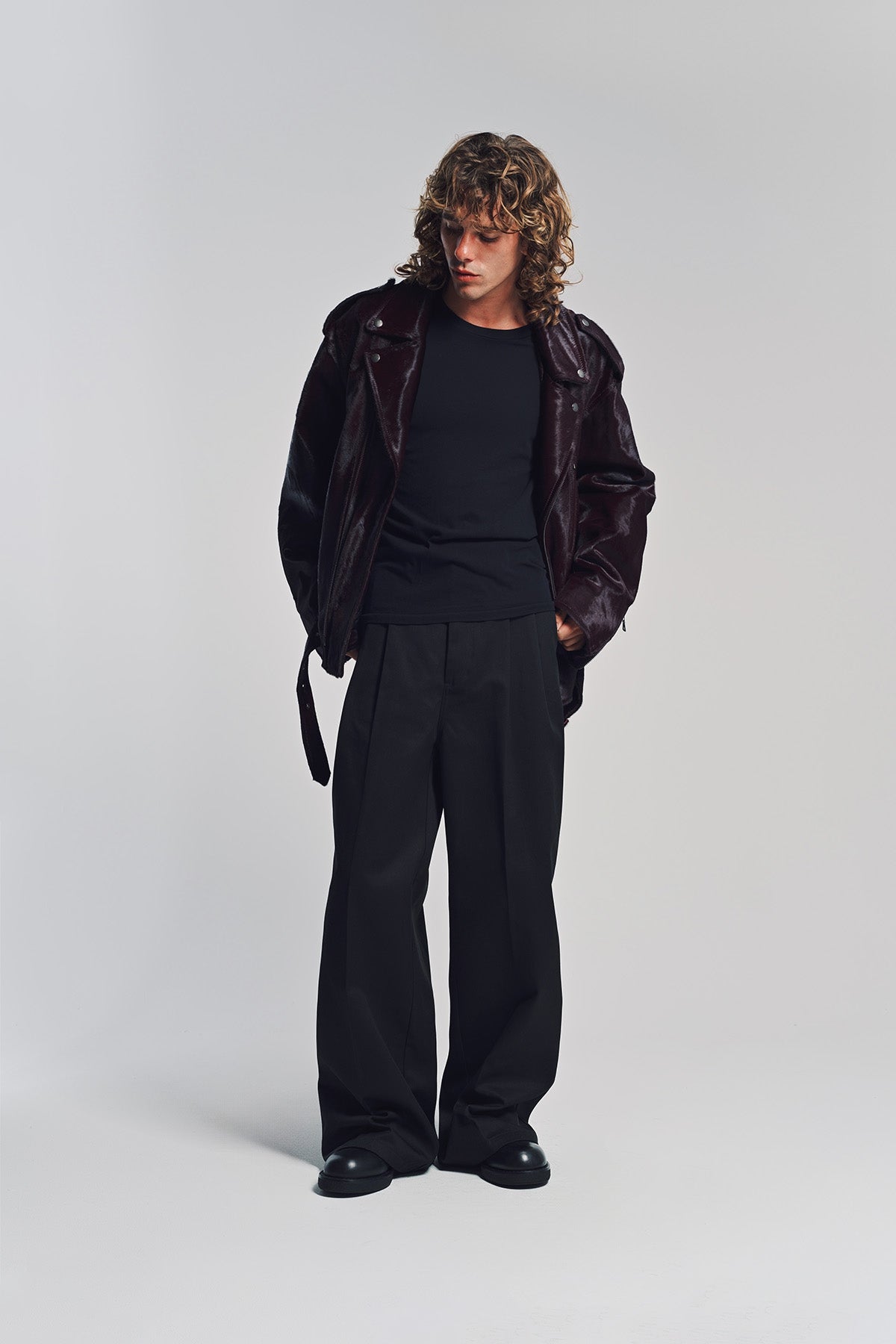 DRIES VAN NOTEN | LEATHER BIKER JACKET