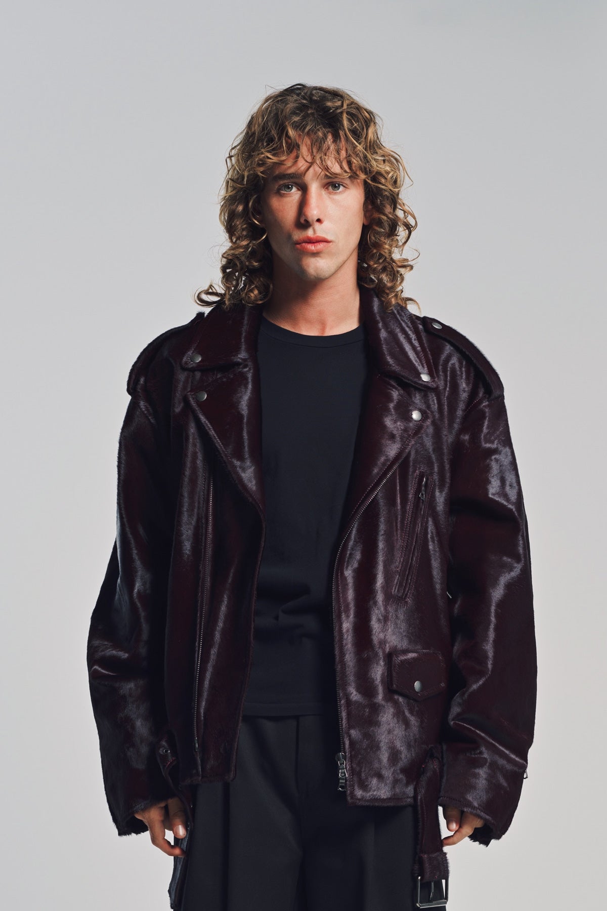 ジャケット・アウター Dries Van Noten Leather Jacket DRIES VAN NOTEN | LEATHER BIKER JACKET