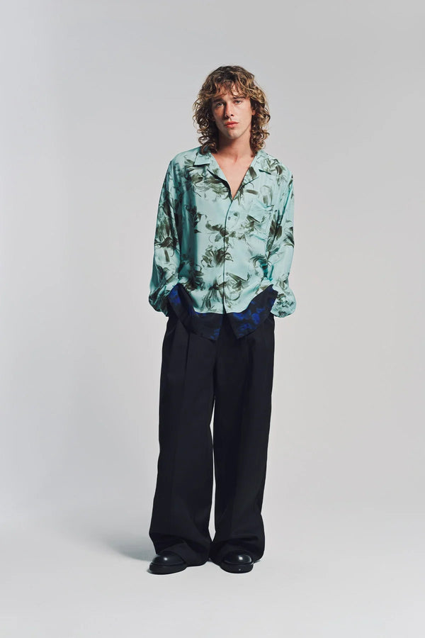 DRIES VAN NOTEN | FLOWER BORDER LONG SLEEVE SHIRT