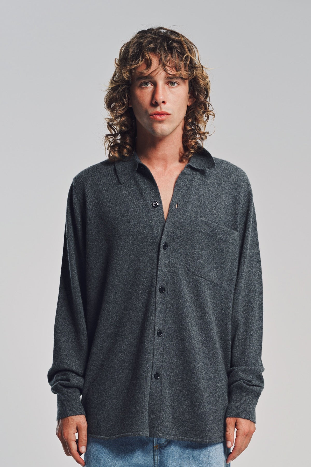 DRIES VAN NOTEN | OVERSIZED STRIPED LONG SLEEVE SHIRT