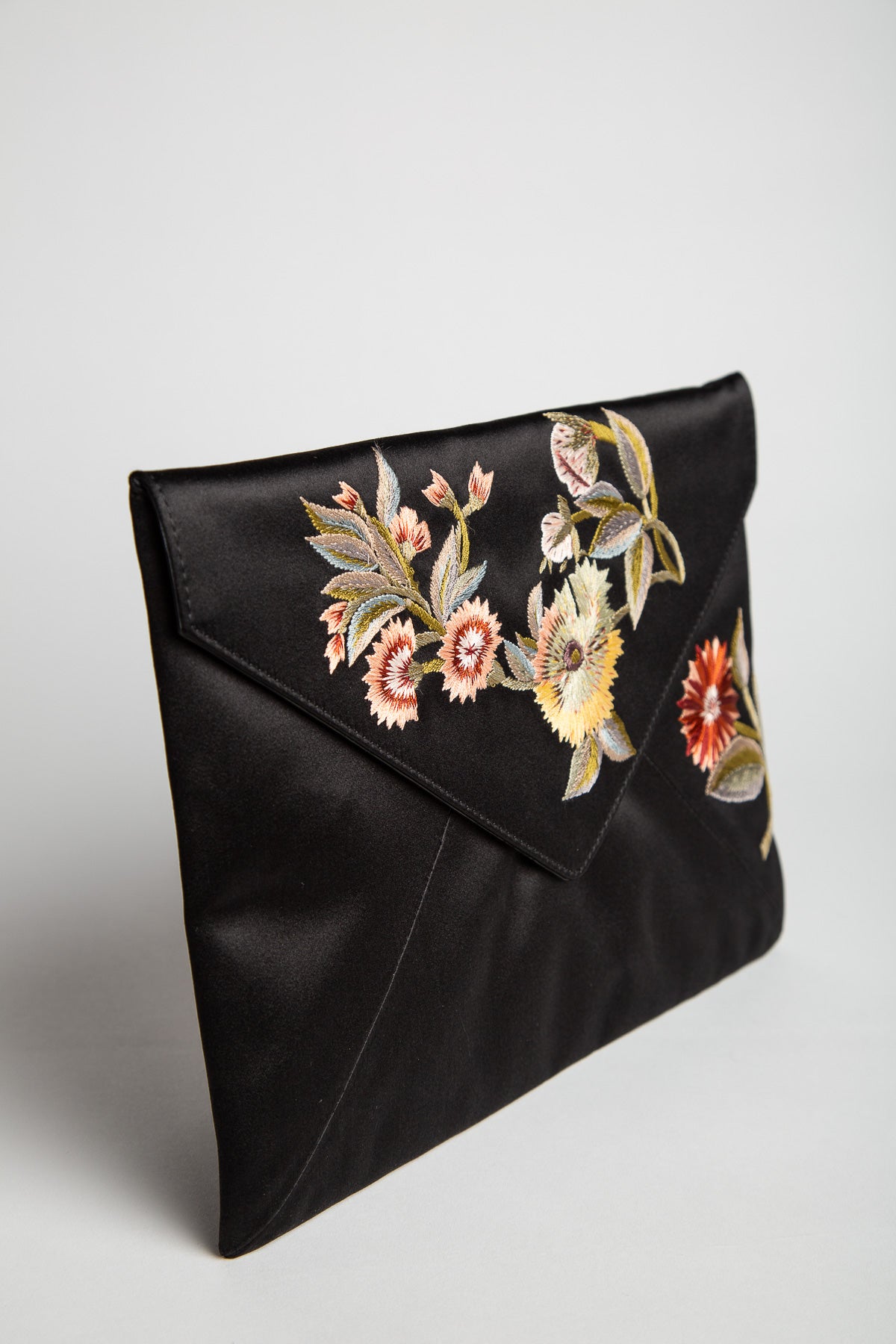 DRIES VAN NOTEN ブラック クラッチバッグ DRIES VAN NOTEN | EMBROIDERED FABRIC CLUTCH