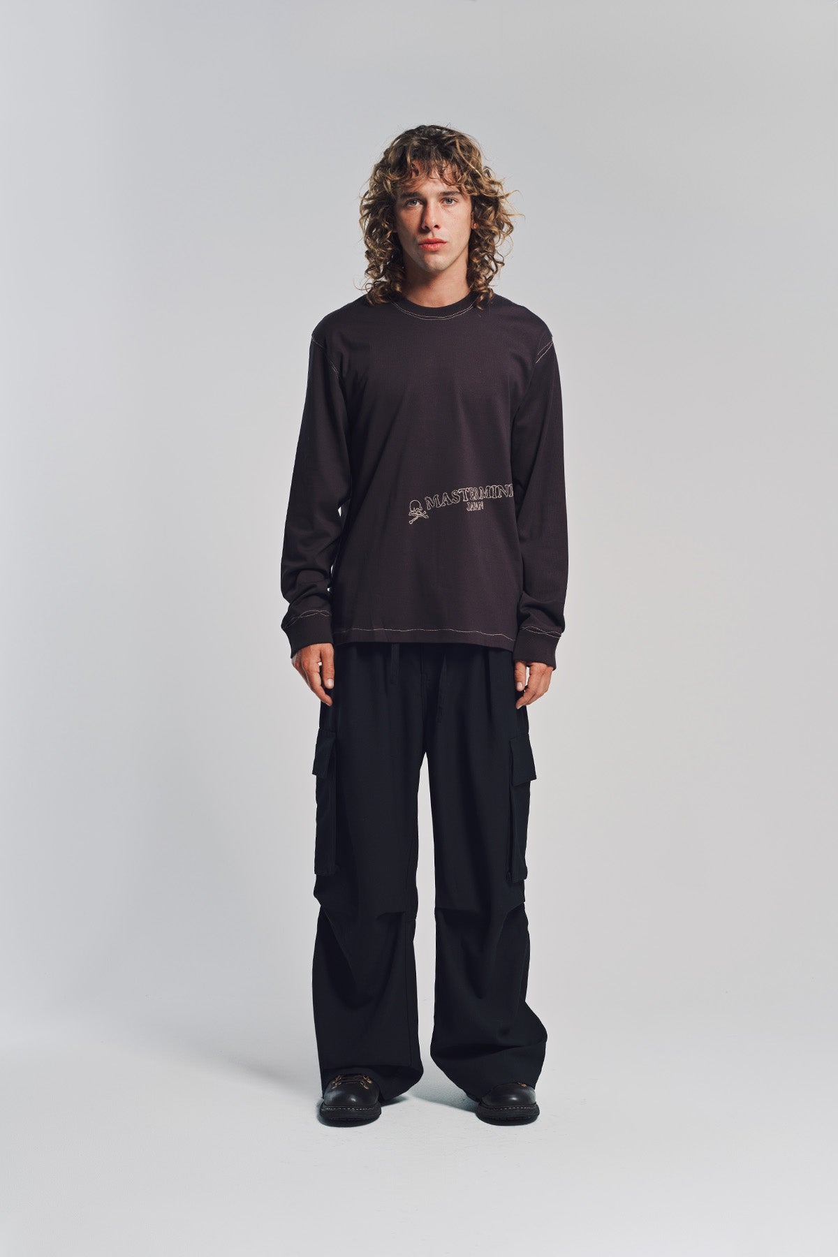 MASTERMIND | STITCHED LONG SLEEVE T-SHIRT