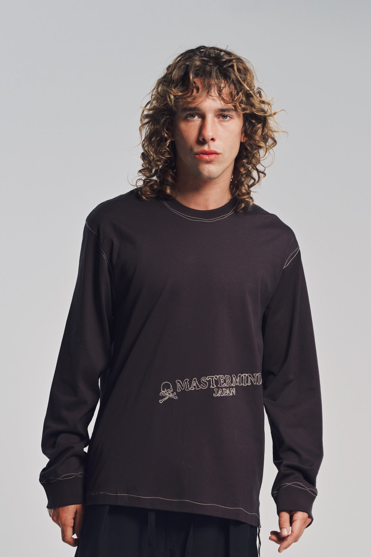 MASTERMIND | STITCHED LONG SLEEVE T-SHIRT
