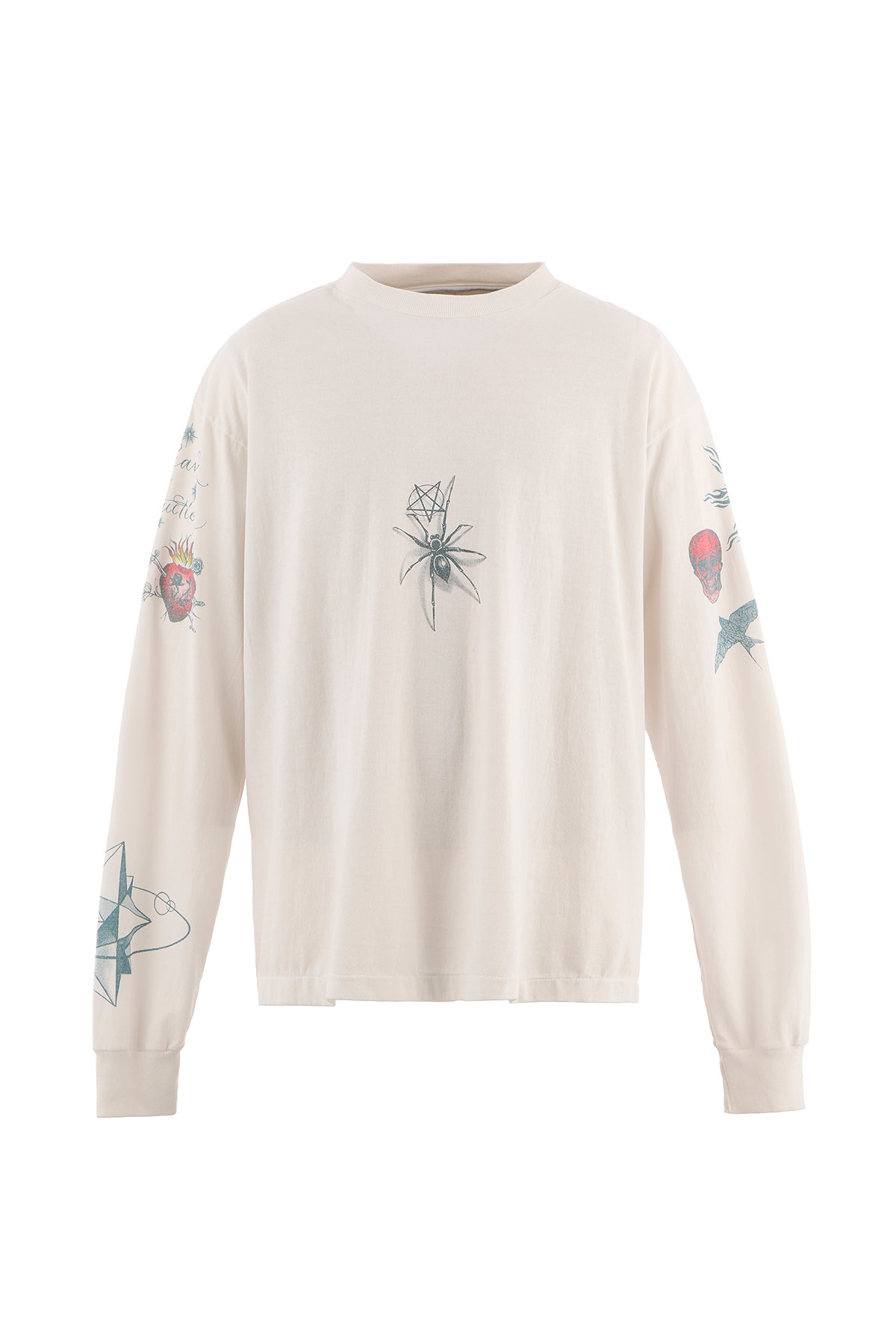 SAINT M×××××× TATOO DW_LS TEE XL SAINT MICHAEL | DR WOO TATTOO LONG SLEEVE TEE