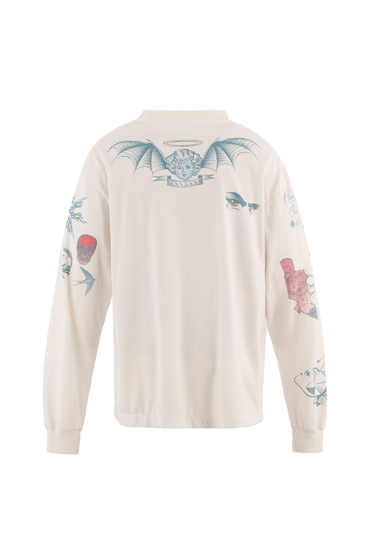 SAINT MICHAEL × Dr.Woo コラボ ロンT タトゥー　L SAINT MICHAEL | DR WOO TATTOO LONG SLEEVE TEE