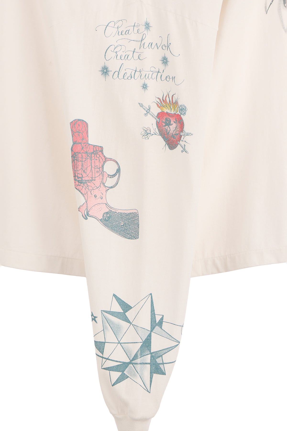 SAINT M×××××× TATOO DW_LS TEE XL SAINT Mxxxxxx × Dr. Woo LS TEE / TATOO (WHITE) - ETERNAL by LOOM