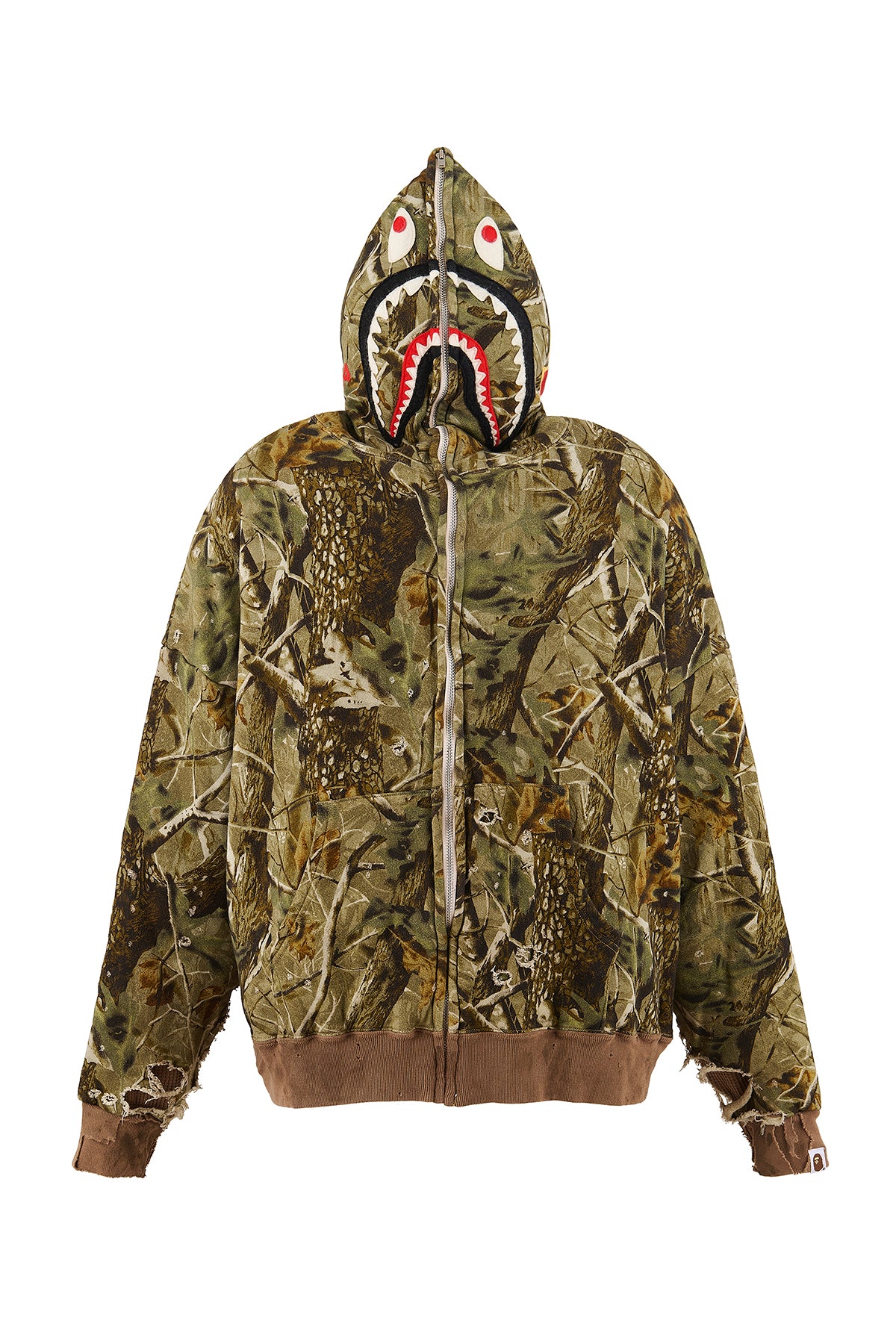 SAINT MICHAEL | SHARK BAPE ZIP HOODIE