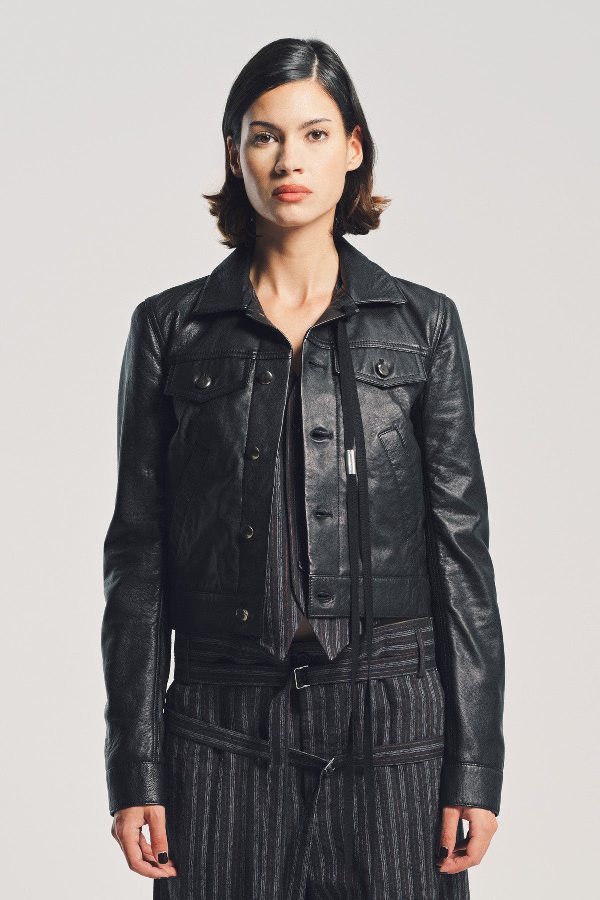 ANN DEMEULEMEESTER | ESTER BIKER JACKET