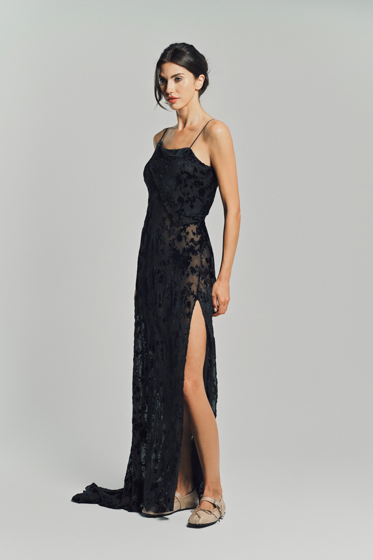 ANN DEMEULEMEESTER | AARICIA LONG BIAS SLIP DRESS
