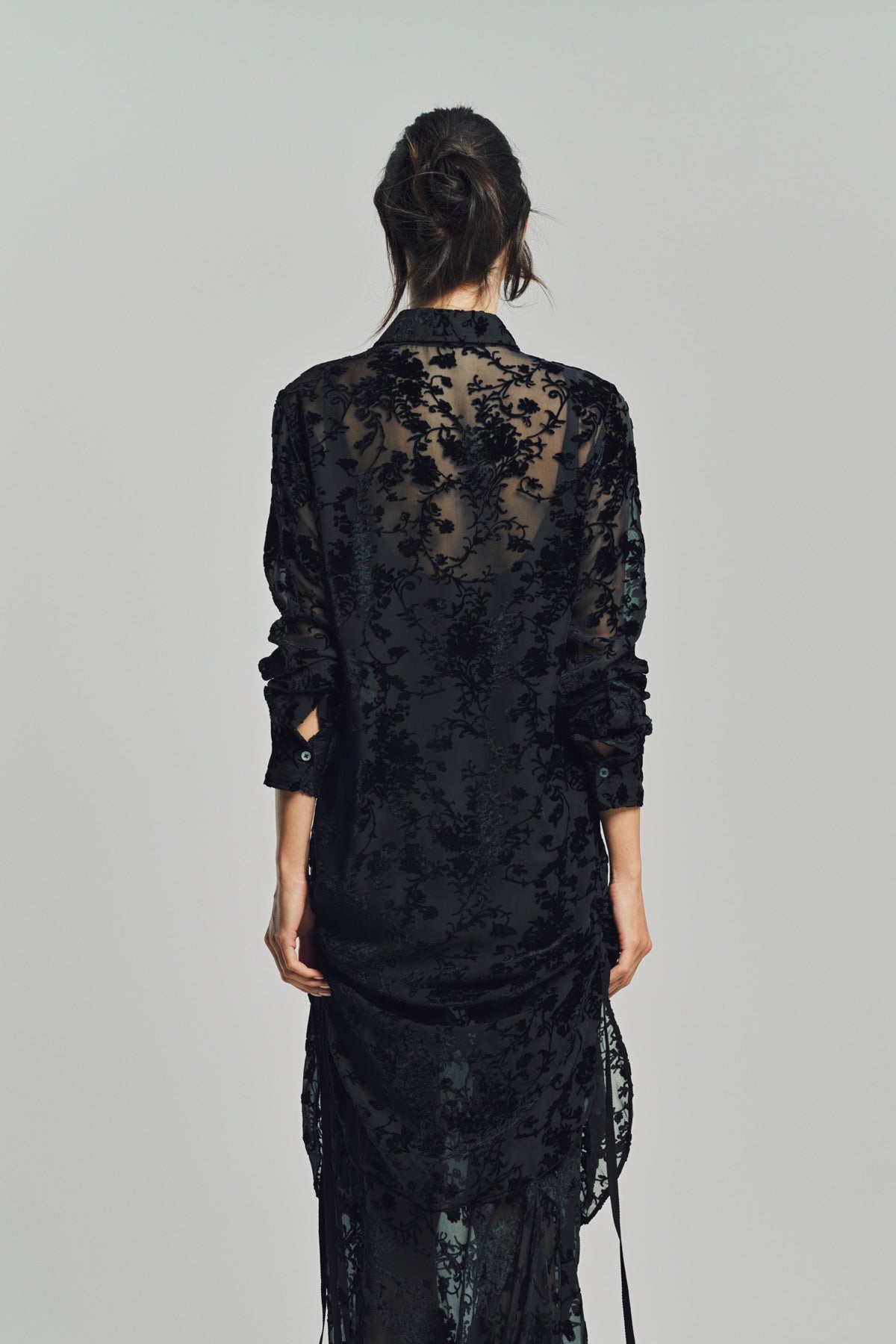 ANN DEMEULEMEESTER | RADA HIGH COMFORT DÈVORÈ SHIRT