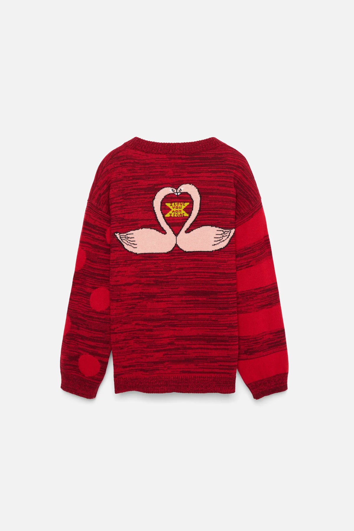 THE ELDER STATESMAN | STRIPE POLKA DOT SWAN CARDIGAN