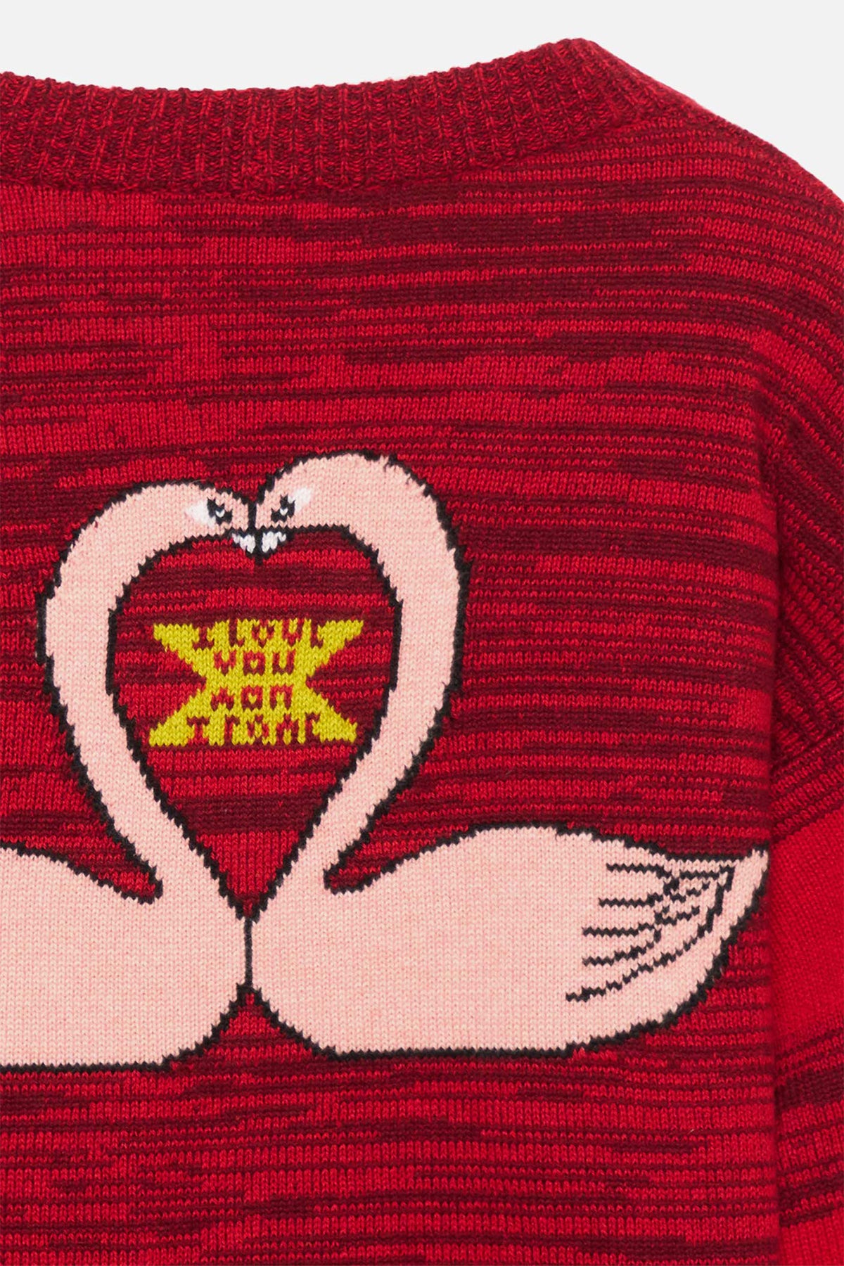 THE ELDER STATESMAN | STRIPE POLKA DOT SWAN CARDIGAN