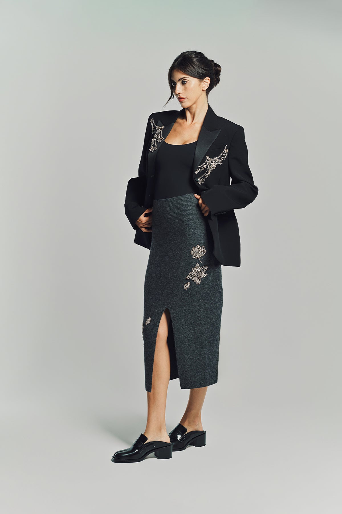 ERDEM | PENCIL MIDI SKIRT