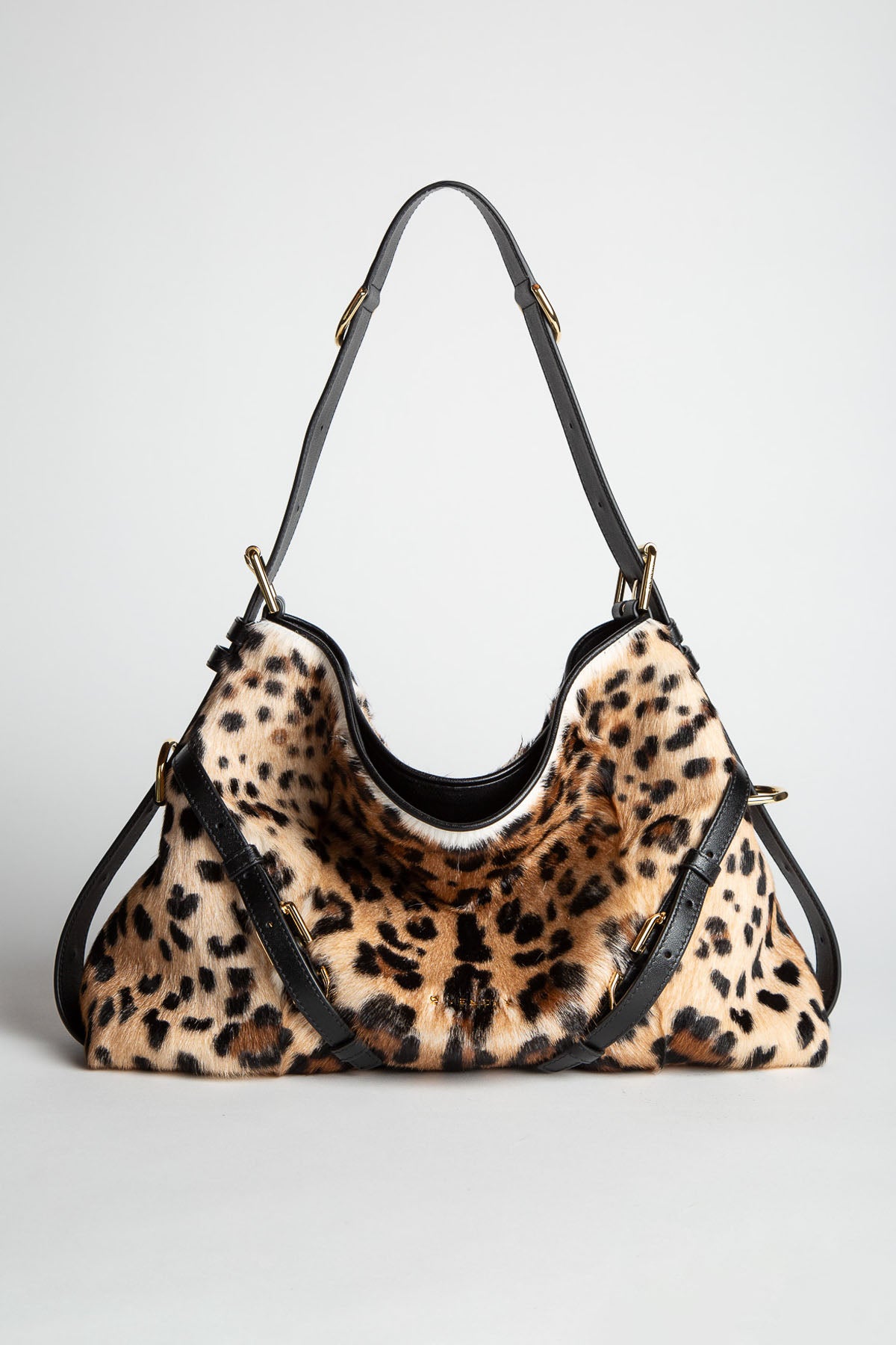 GIVENCHY | MEDIUM VOYOU BAG IN LEOPARD
