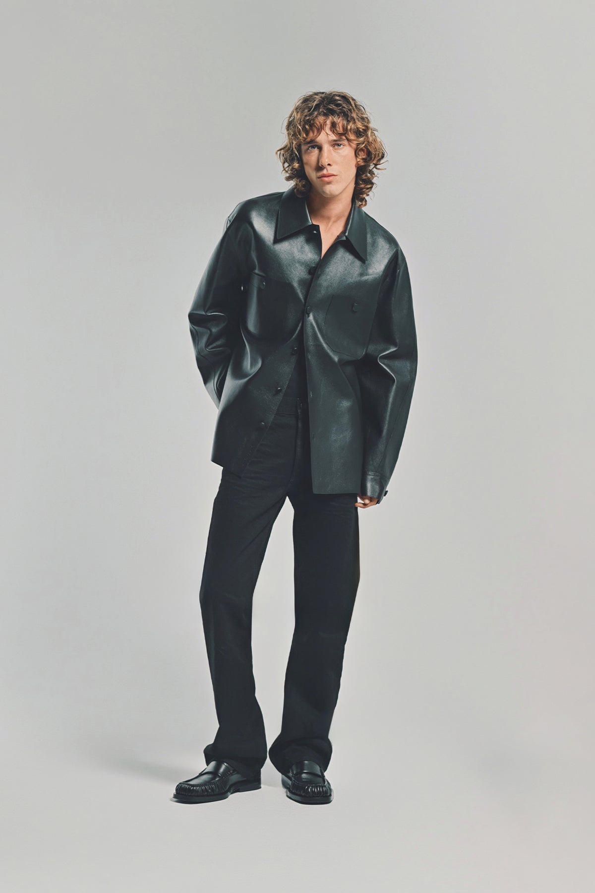 GIVENCHY | LEATHER OVERSHIRT