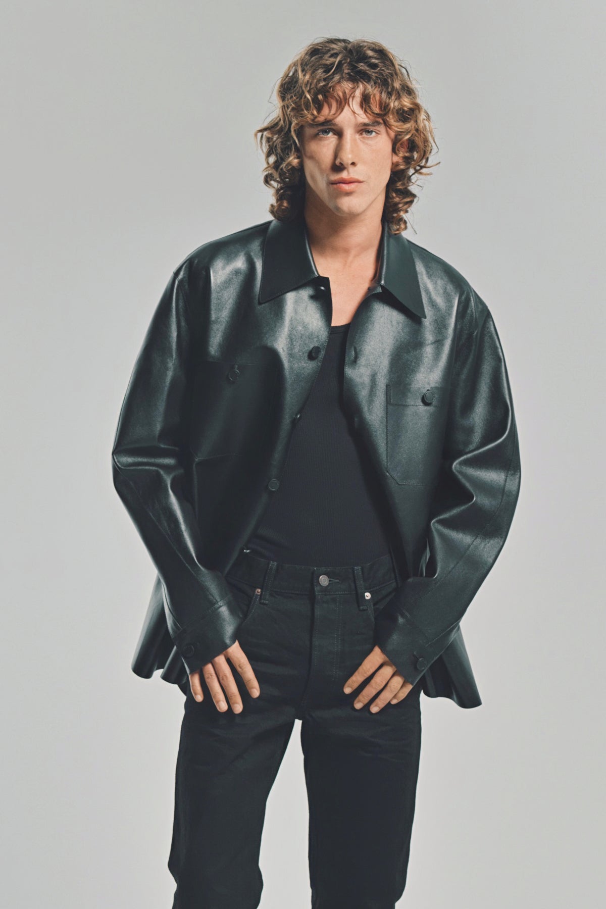 GIVENCHY | LEATHER OVERSHIRT
