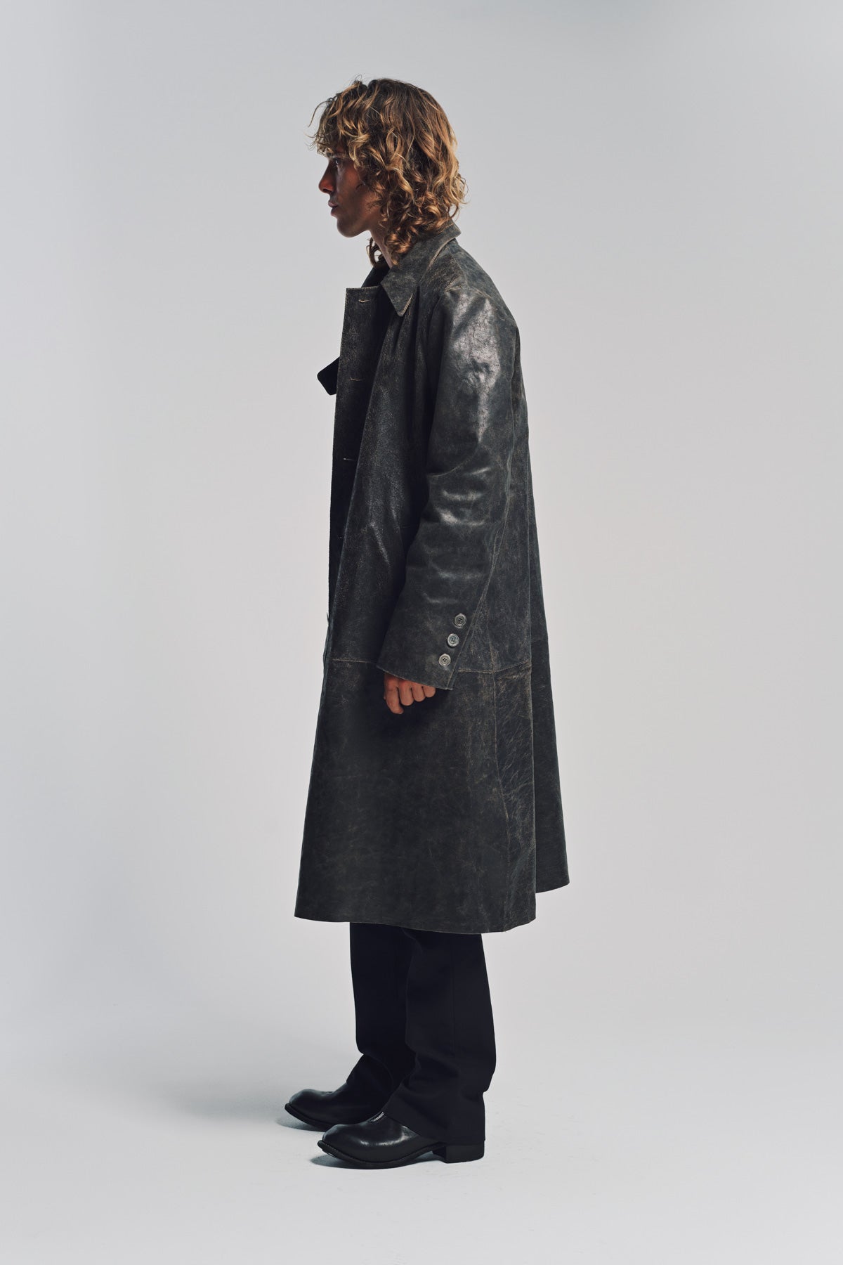 K'ANG | OVERSIZED LEATHER COAT