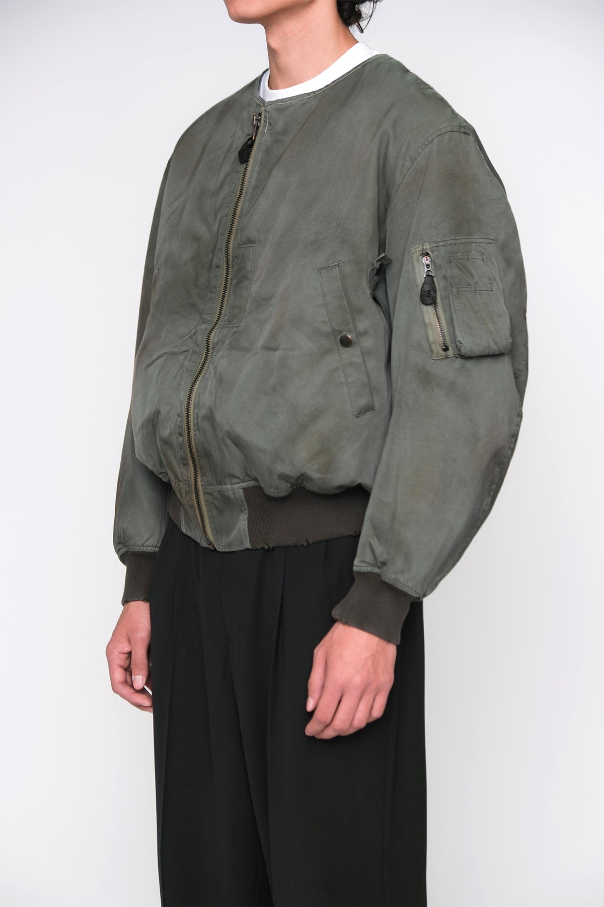 A.PRESSE | VINTAGE SILK FLIGHT CUSTOM JACKET