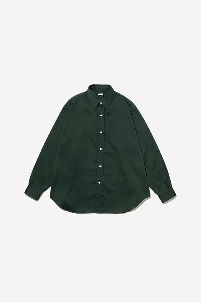 トップス a.presse_ Twill Regular Collar Shirt A. PRESSE | DOUBLE WEAVE TWILL REGULAR COLLAR SHIRT