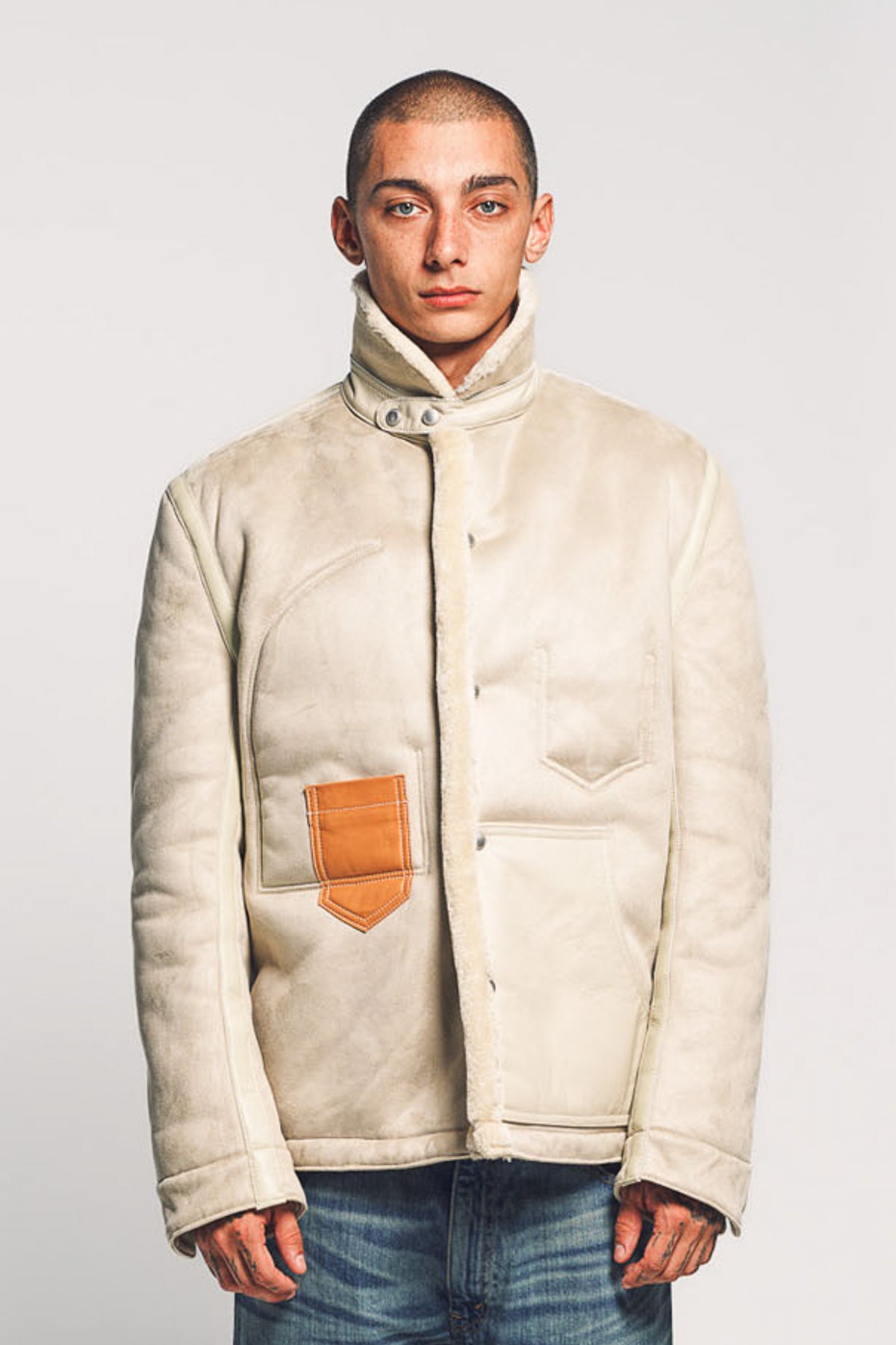 JUNYA WATANABE | BOA MOUTON LEATHER JACKET