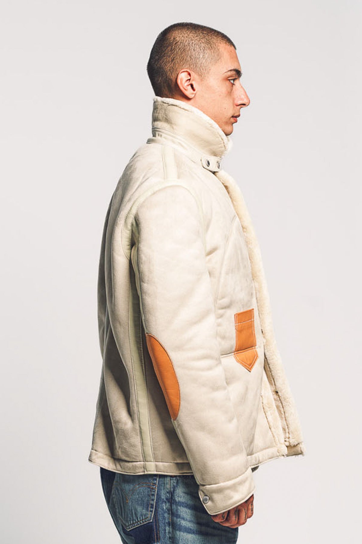 JUNYA WATANABE | BOA MOUTON LEATHER JACKET