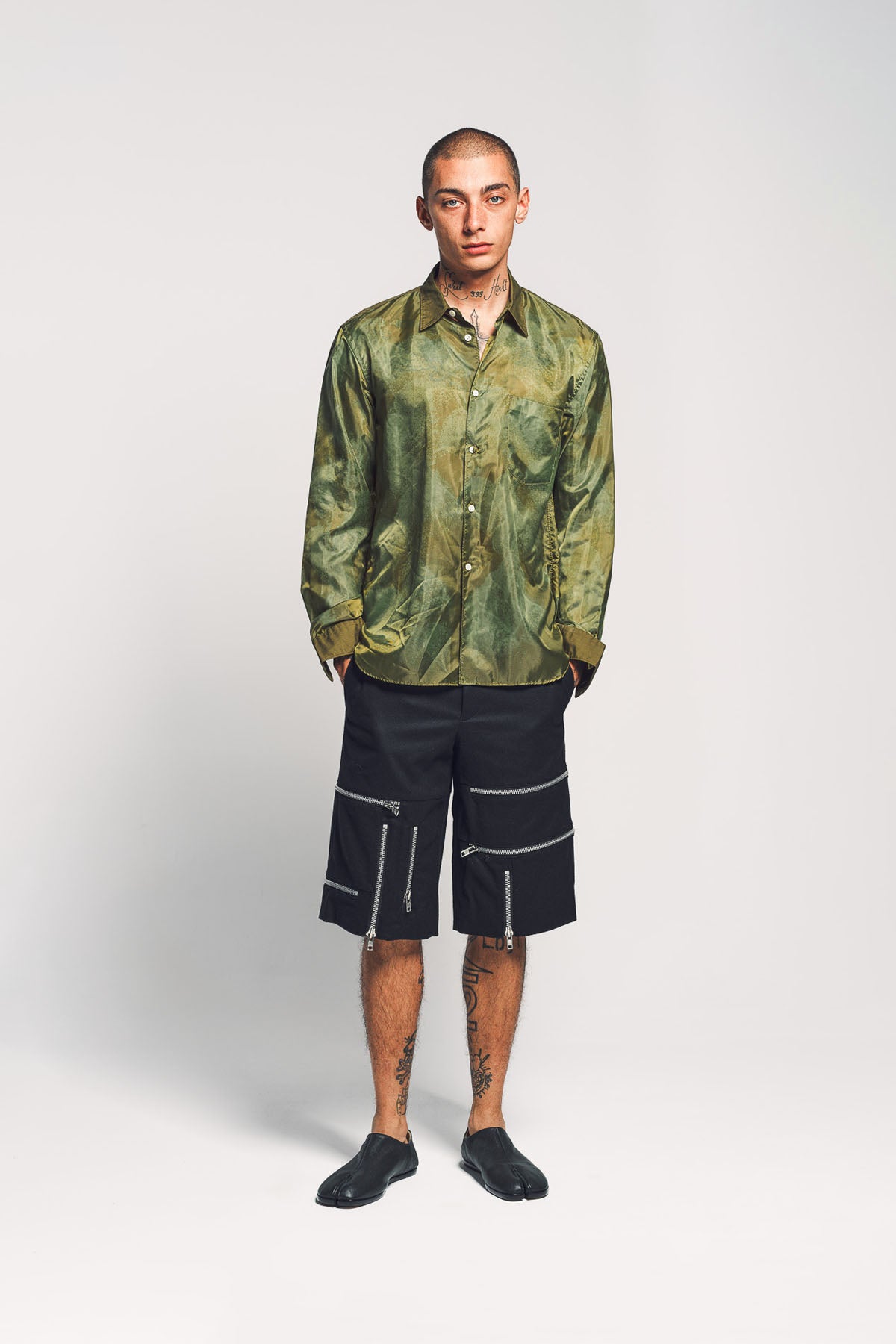 COMME DES GARCONS HOMME PLUS | WOOL ZIP SHORTS