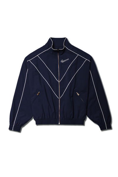 ジャケット・アウター SATIN TRACK JACKET /willy chavarria Willy Chavarria Satin Track Jacket - Black | Garmentory