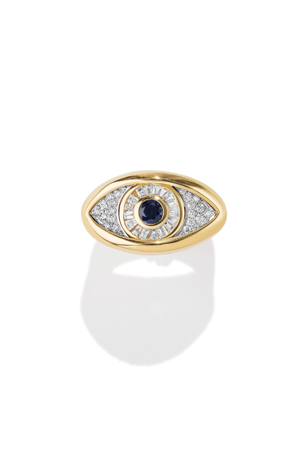 RENATO CIPULLO | SAPPHIRE EYE ON THE RIGHT HAND RING